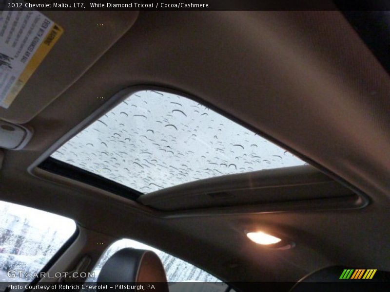White Diamond Tricoat / Cocoa/Cashmere 2012 Chevrolet Malibu LTZ
