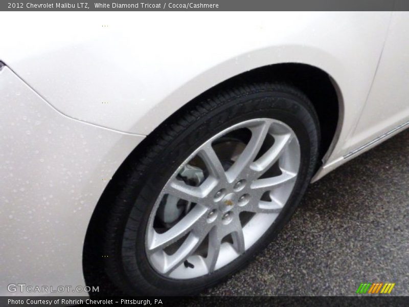 White Diamond Tricoat / Cocoa/Cashmere 2012 Chevrolet Malibu LTZ