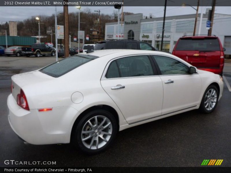 White Diamond Tricoat / Cocoa/Cashmere 2012 Chevrolet Malibu LTZ