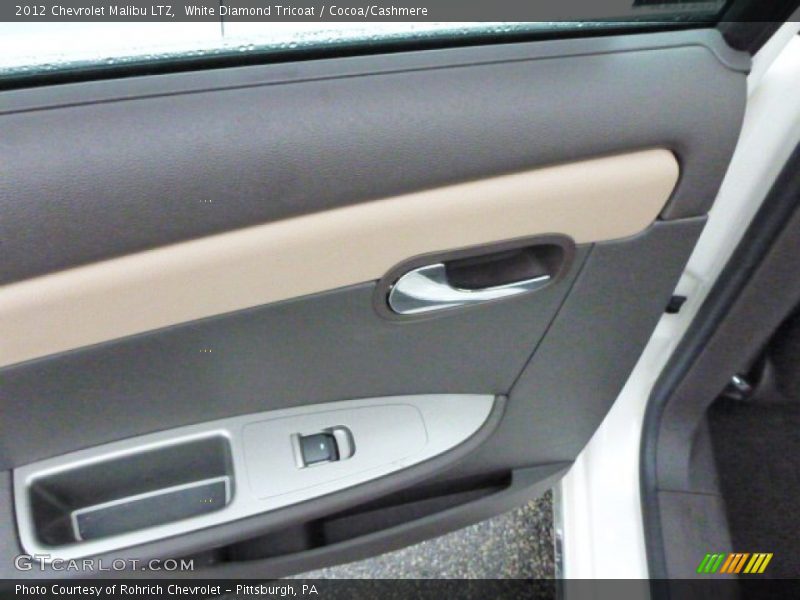 White Diamond Tricoat / Cocoa/Cashmere 2012 Chevrolet Malibu LTZ