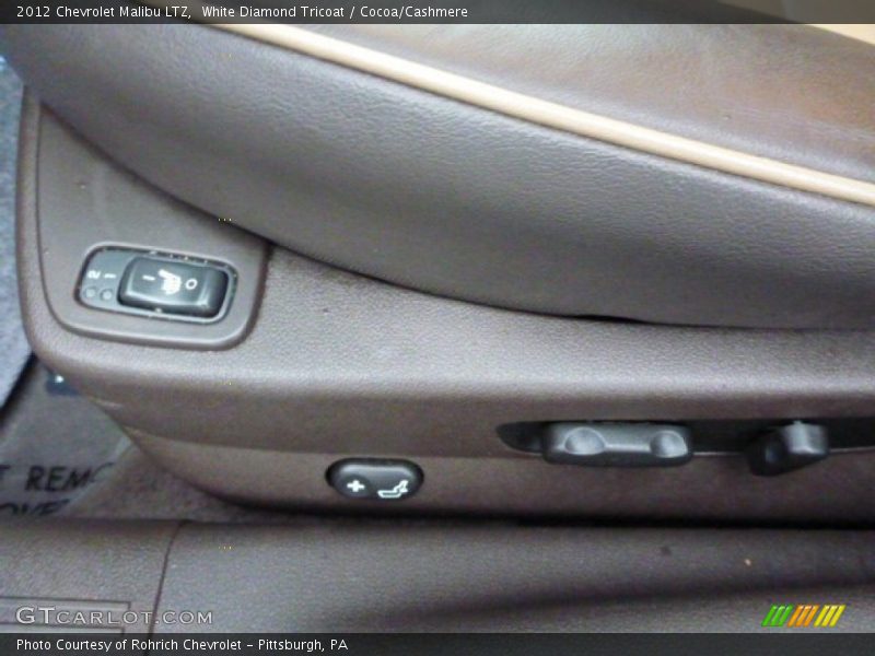 White Diamond Tricoat / Cocoa/Cashmere 2012 Chevrolet Malibu LTZ