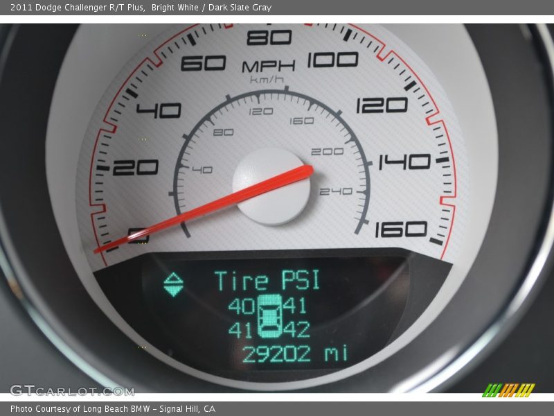 Bright White / Dark Slate Gray 2011 Dodge Challenger R/T Plus