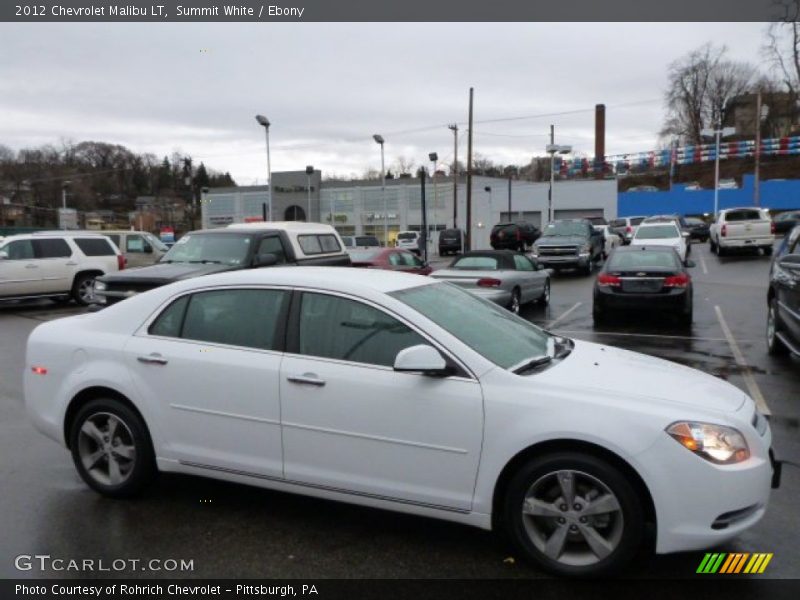 Summit White / Ebony 2012 Chevrolet Malibu LT