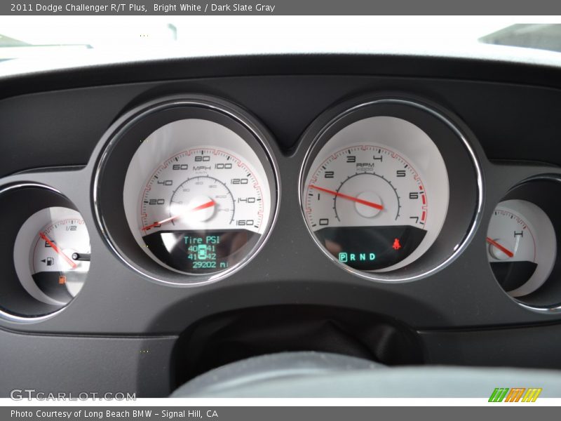 Bright White / Dark Slate Gray 2011 Dodge Challenger R/T Plus
