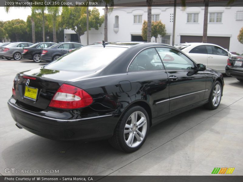 Black / Black 2009 Mercedes-Benz CLK 350 Coupe