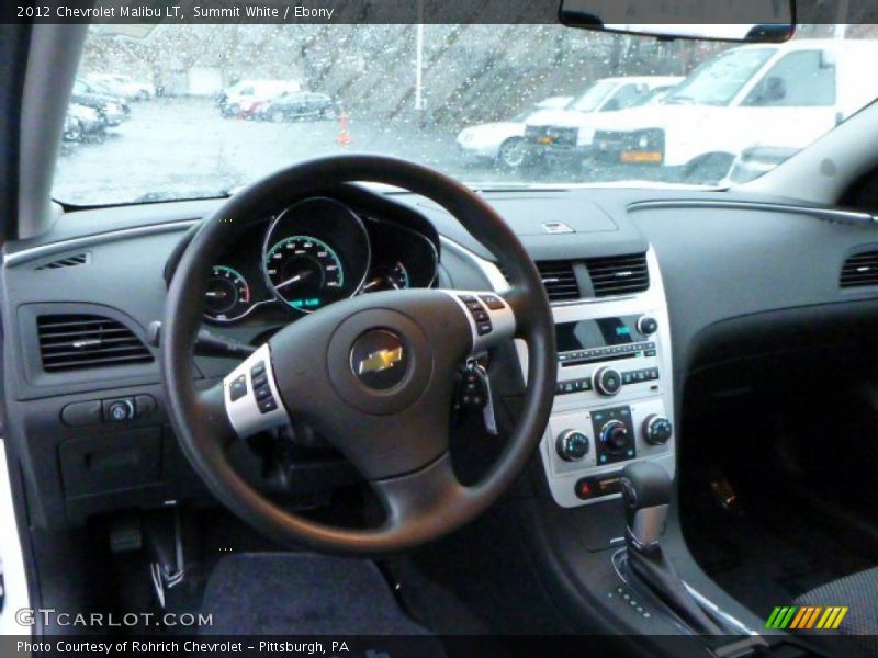 Summit White / Ebony 2012 Chevrolet Malibu LT