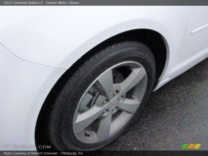 Summit White / Ebony 2012 Chevrolet Malibu LT
