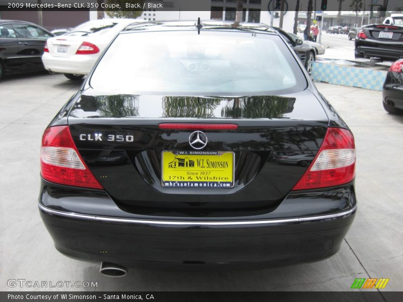 Black / Black 2009 Mercedes-Benz CLK 350 Coupe