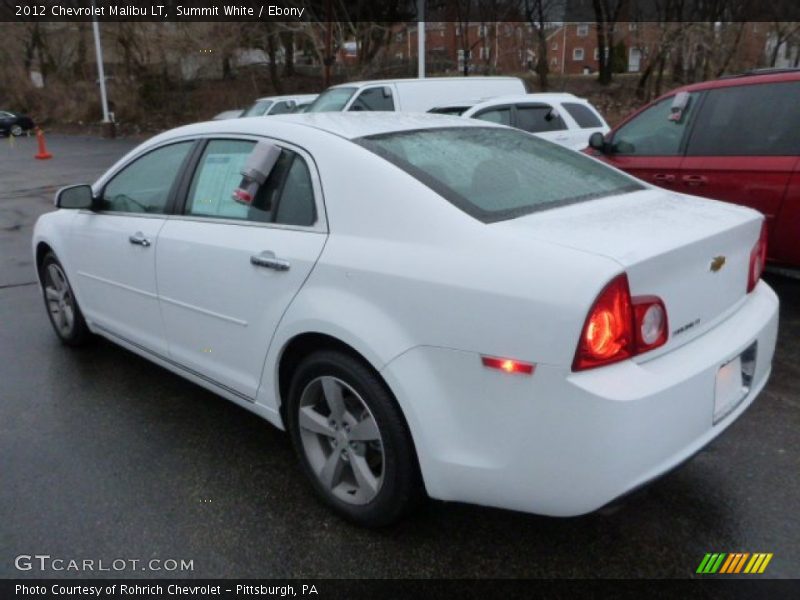 Summit White / Ebony 2012 Chevrolet Malibu LT