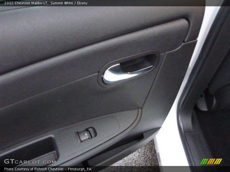 Summit White / Ebony 2012 Chevrolet Malibu LT