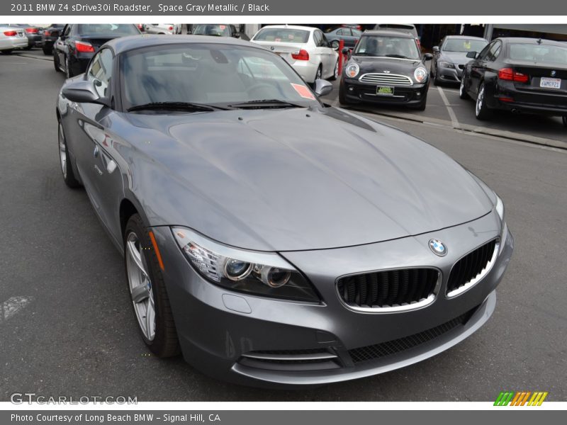 Space Gray Metallic / Black 2011 BMW Z4 sDrive30i Roadster