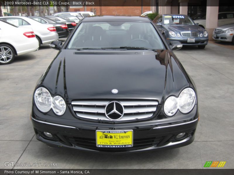 Black / Black 2009 Mercedes-Benz CLK 350 Coupe