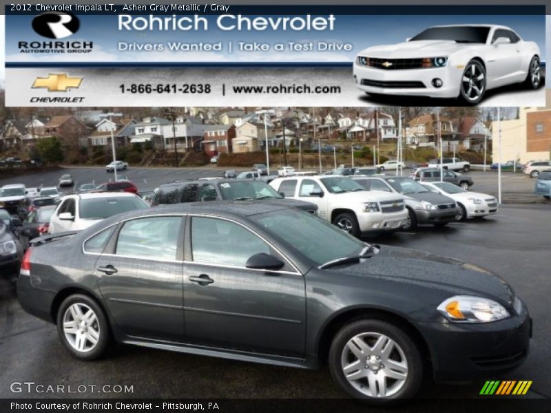Ashen Gray Metallic / Gray 2012 Chevrolet Impala LT