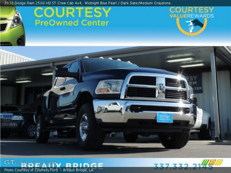 Midnight Blue Pearl / Dark Slate/Medium Graystone 2012 Dodge Ram 2500 HD ST Crew Cab 4x4