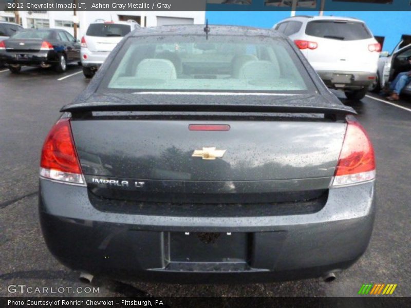 Ashen Gray Metallic / Gray 2012 Chevrolet Impala LT