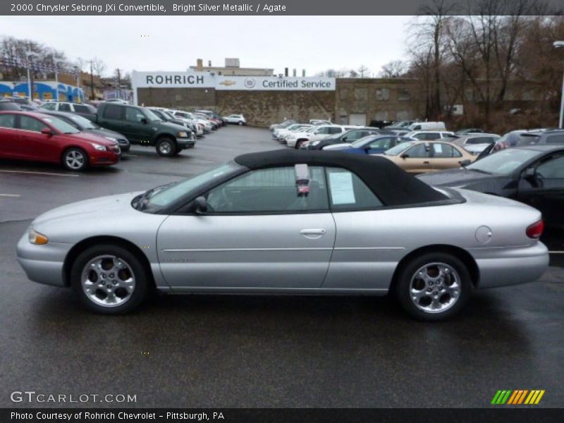 Bright Silver Metallic / Agate 2000 Chrysler Sebring JXi Convertible