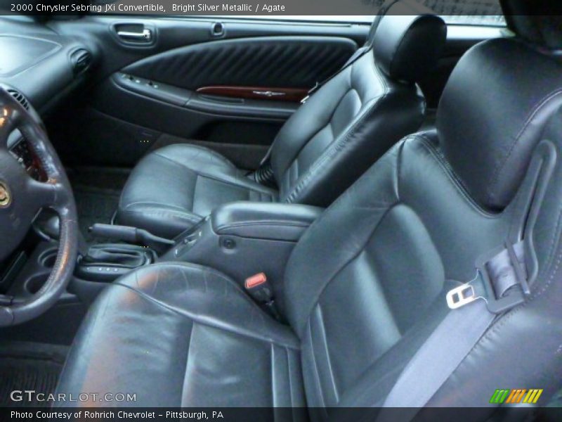 Bright Silver Metallic / Agate 2000 Chrysler Sebring JXi Convertible