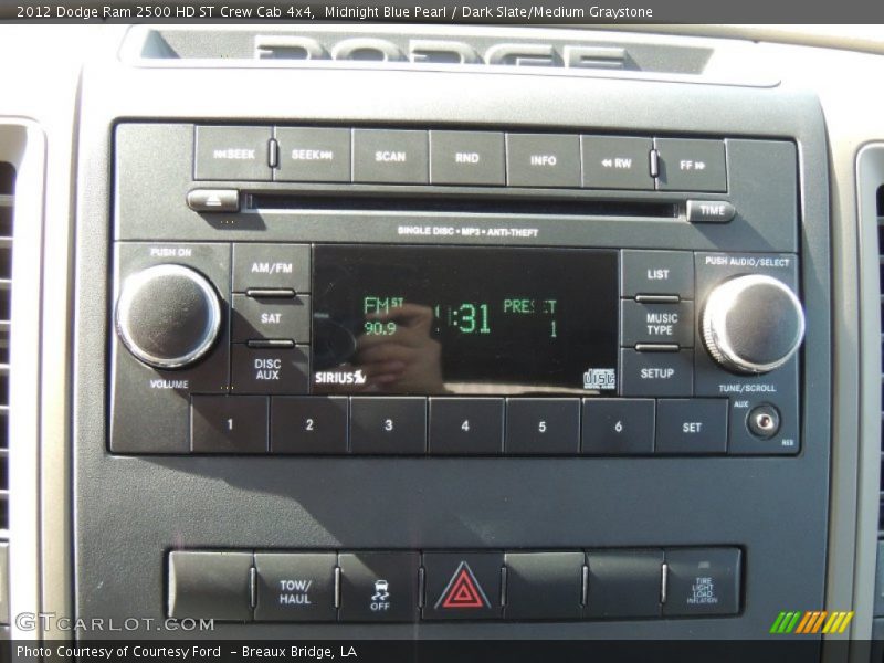 Midnight Blue Pearl / Dark Slate/Medium Graystone 2012 Dodge Ram 2500 HD ST Crew Cab 4x4