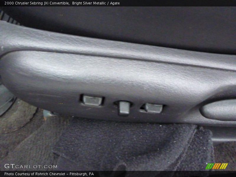 Bright Silver Metallic / Agate 2000 Chrysler Sebring JXi Convertible