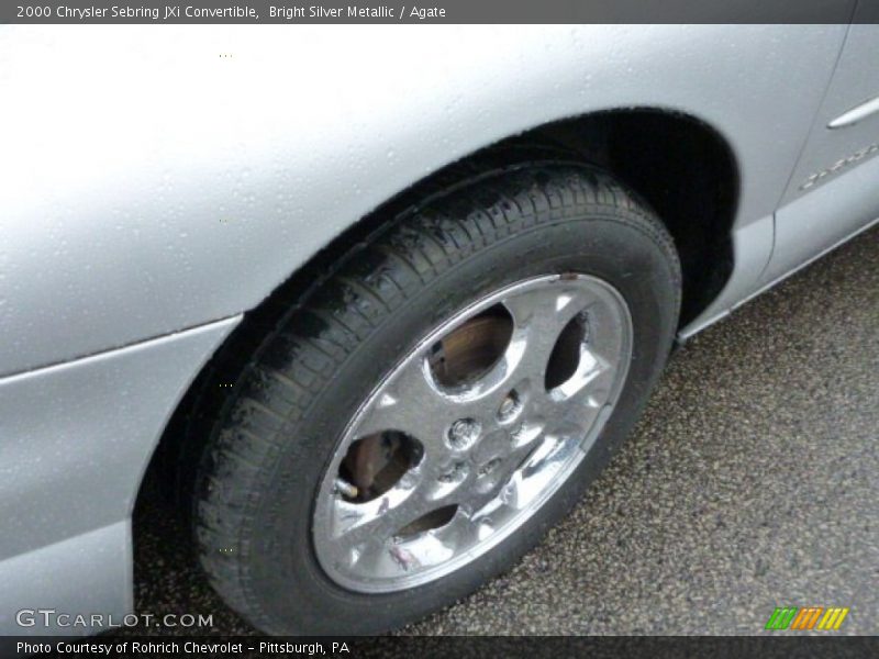 Bright Silver Metallic / Agate 2000 Chrysler Sebring JXi Convertible