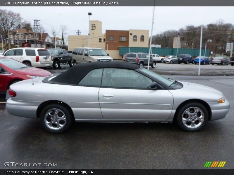 Bright Silver Metallic / Agate 2000 Chrysler Sebring JXi Convertible