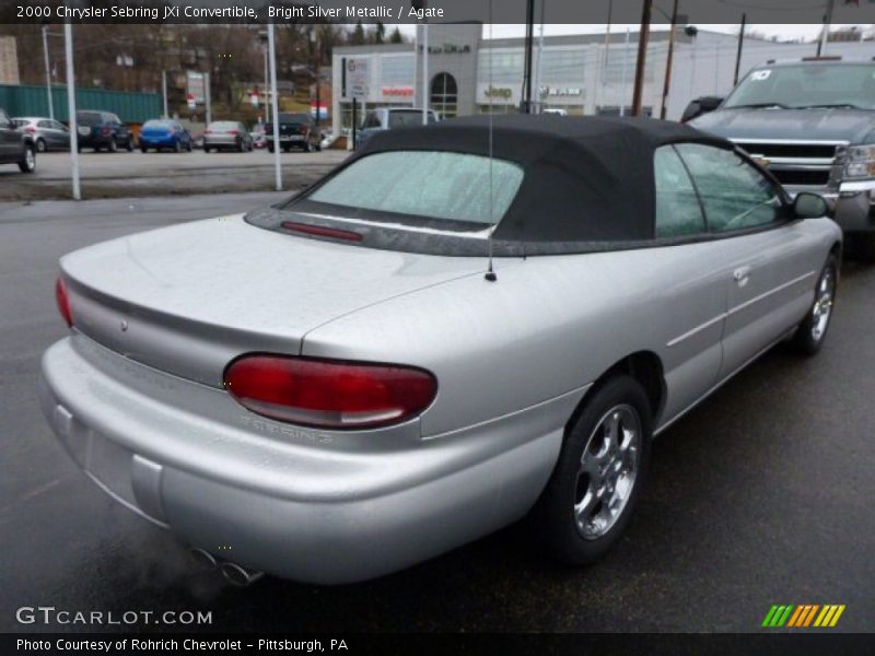Bright Silver Metallic / Agate 2000 Chrysler Sebring JXi Convertible