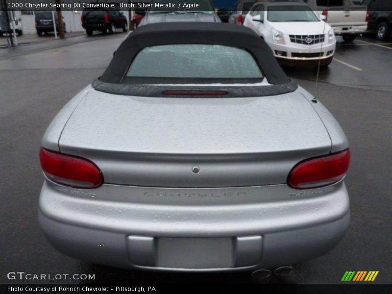 Bright Silver Metallic / Agate 2000 Chrysler Sebring JXi Convertible