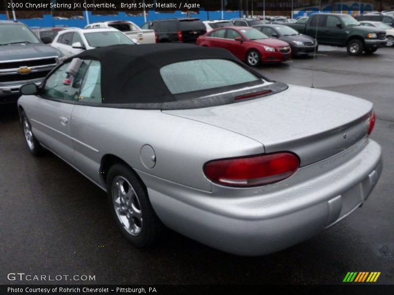 Bright Silver Metallic / Agate 2000 Chrysler Sebring JXi Convertible