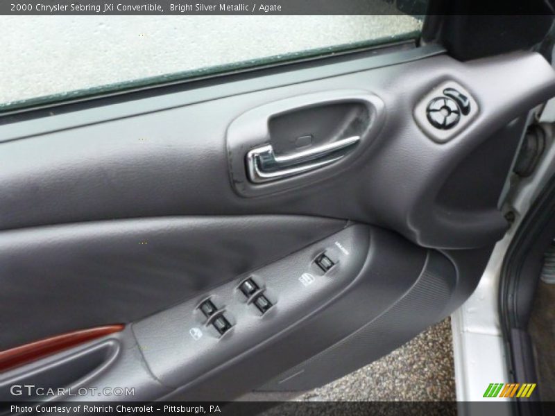 Bright Silver Metallic / Agate 2000 Chrysler Sebring JXi Convertible