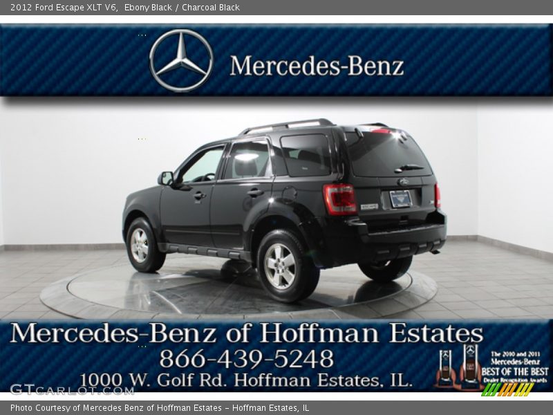 Ebony Black / Charcoal Black 2012 Ford Escape XLT V6
