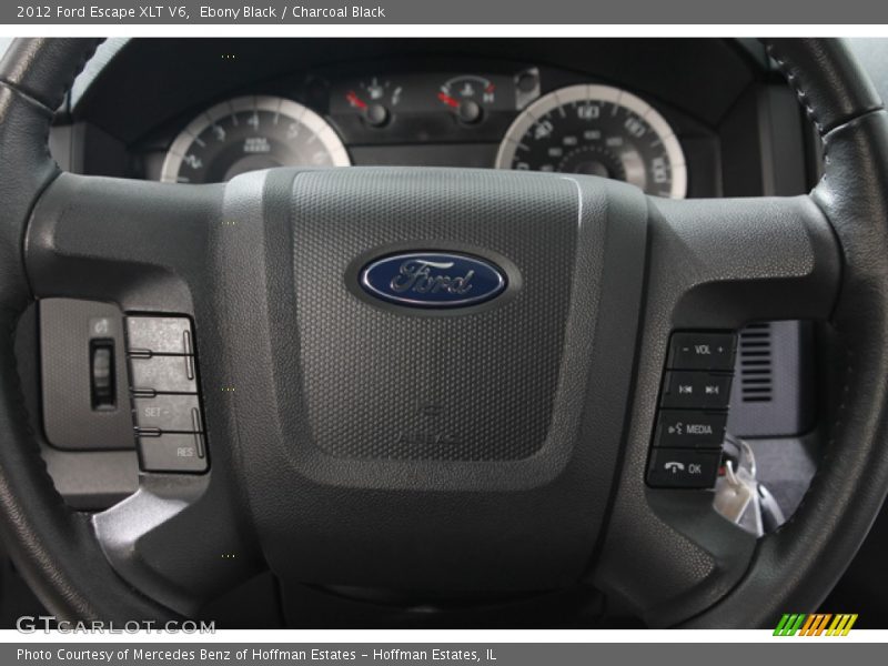 Ebony Black / Charcoal Black 2012 Ford Escape XLT V6