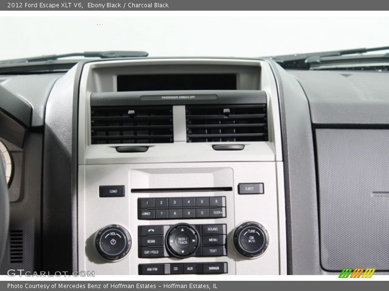 Ebony Black / Charcoal Black 2012 Ford Escape XLT V6