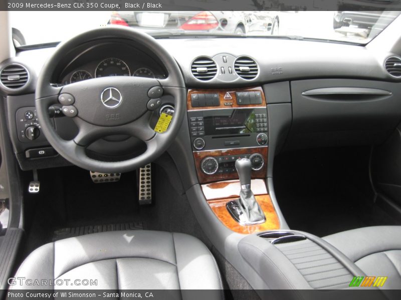 Black Interior - 2009 CLK 350 Coupe 