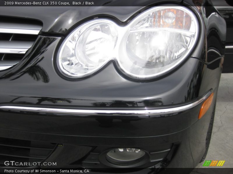 Black / Black 2009 Mercedes-Benz CLK 350 Coupe