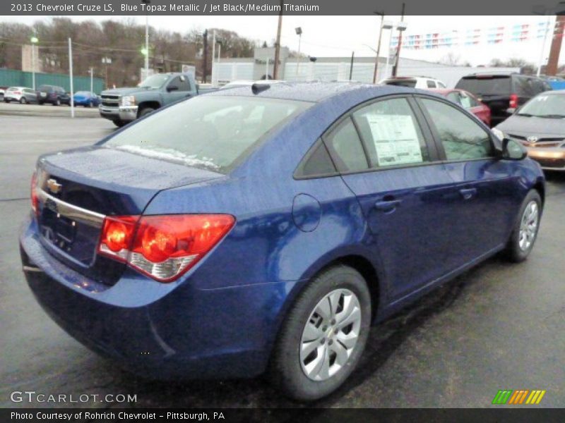 Blue Topaz Metallic / Jet Black/Medium Titanium 2013 Chevrolet Cruze LS