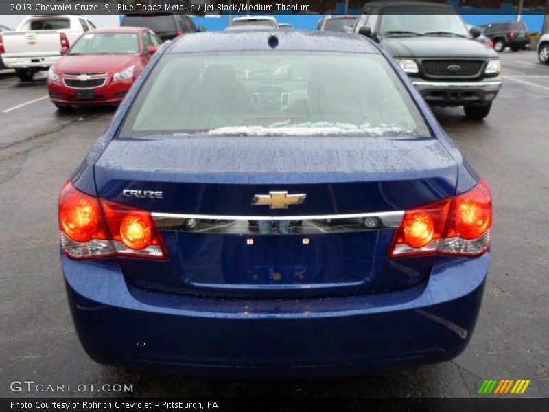 Blue Topaz Metallic / Jet Black/Medium Titanium 2013 Chevrolet Cruze LS
