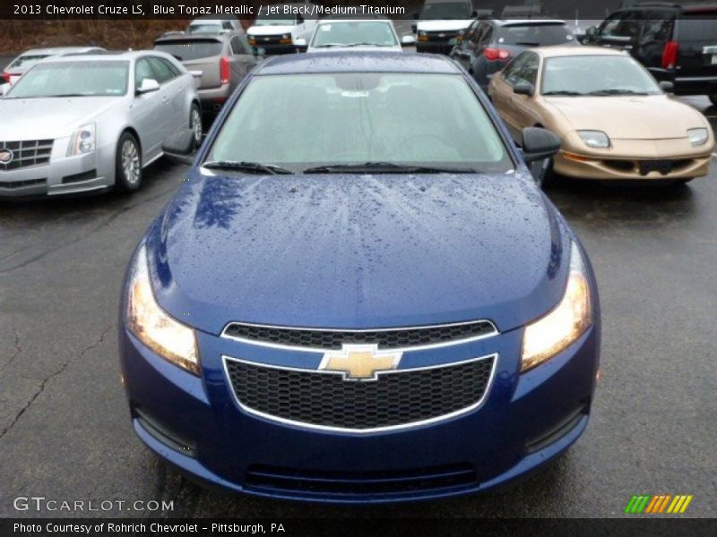 Blue Topaz Metallic / Jet Black/Medium Titanium 2013 Chevrolet Cruze LS