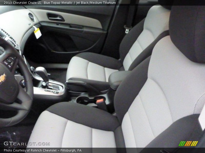 Blue Topaz Metallic / Jet Black/Medium Titanium 2013 Chevrolet Cruze LS