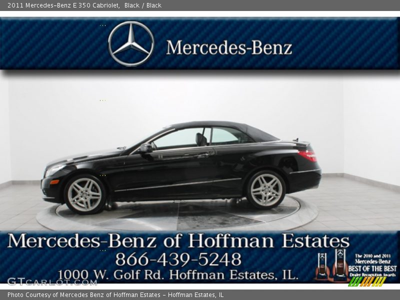 Black / Black 2011 Mercedes-Benz E 350 Cabriolet