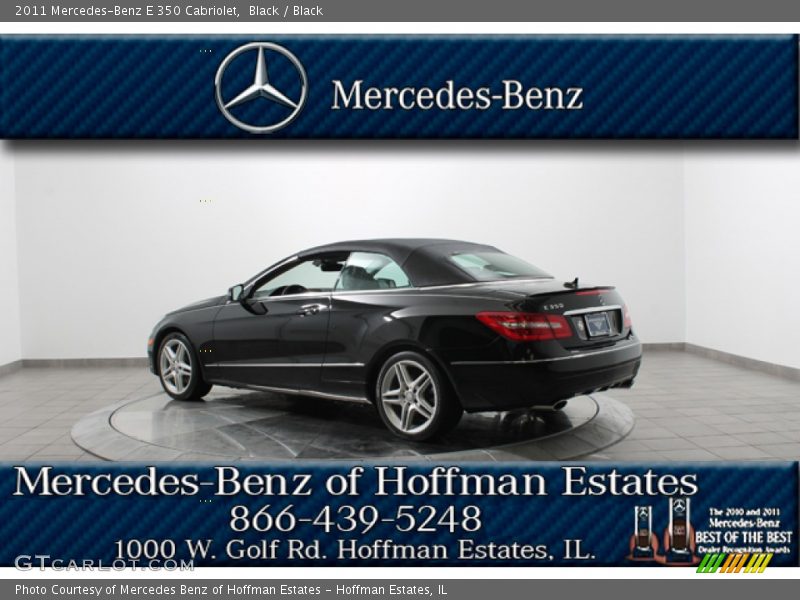 Black / Black 2011 Mercedes-Benz E 350 Cabriolet