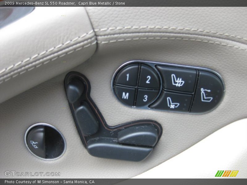 Controls of 2009 SL 550 Roadster