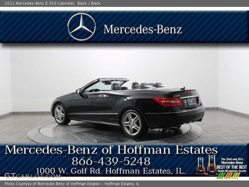 Black / Black 2011 Mercedes-Benz E 350 Cabriolet