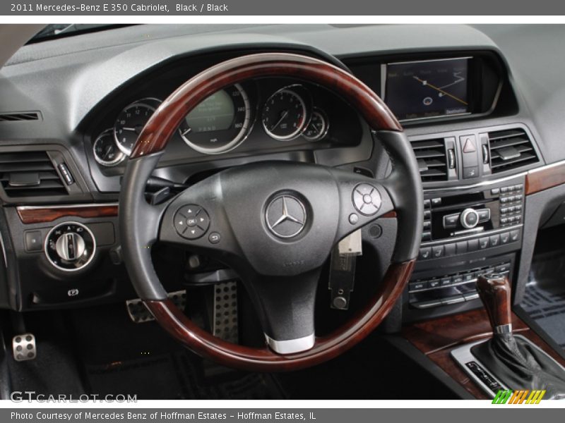 Black / Black 2011 Mercedes-Benz E 350 Cabriolet