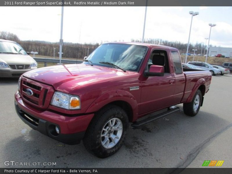 Redfire Metallic / Medium Dark Flint 2011 Ford Ranger Sport SuperCab 4x4