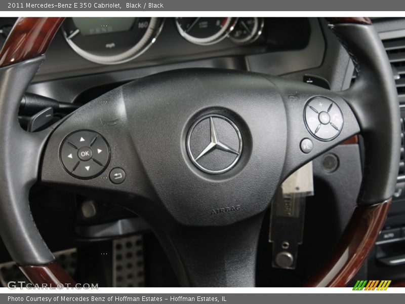 Black / Black 2011 Mercedes-Benz E 350 Cabriolet