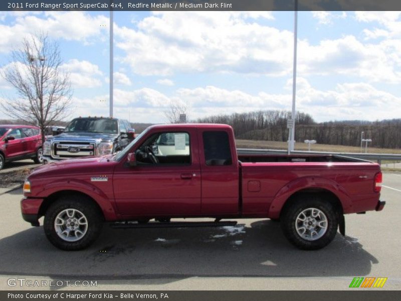 Redfire Metallic / Medium Dark Flint 2011 Ford Ranger Sport SuperCab 4x4