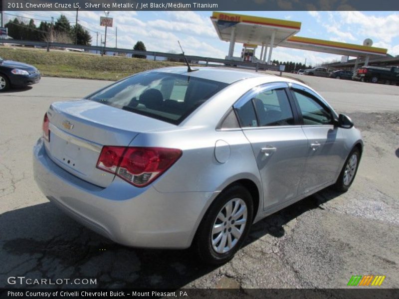 Silver Ice Metallic / Jet Black/Medium Titanium 2011 Chevrolet Cruze LS