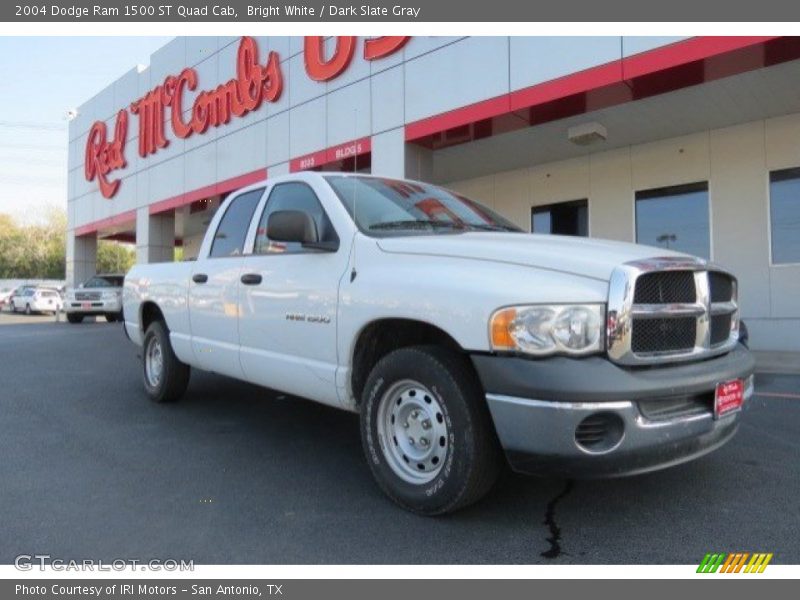 Bright White / Dark Slate Gray 2004 Dodge Ram 1500 ST Quad Cab