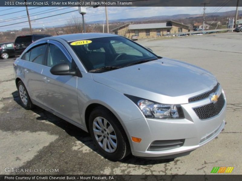 Silver Ice Metallic / Jet Black/Medium Titanium 2011 Chevrolet Cruze LS