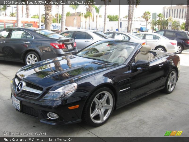 Front 3/4 View of 2009 SL 550 Roadster